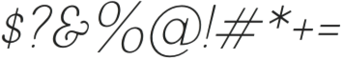 Mercusuar ExtraLight Italic otf (200) Font OTHER CHARS