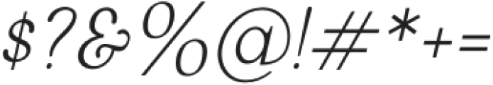 Mercusuar Light Italic otf (300) Font OTHER CHARS