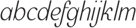 Mercusuar Light Italic otf (300) Font LOWERCASE