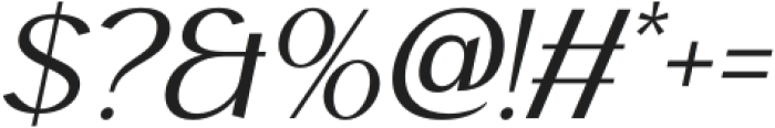 Mergaline Italic otf (400) Font OTHER CHARS