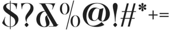 Mergasten-Regular otf (400) Font OTHER CHARS