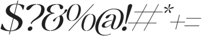 Mergila Italic otf (400) Font OTHER CHARS