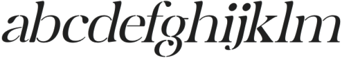 Mergila Italic otf (400) Font LOWERCASE