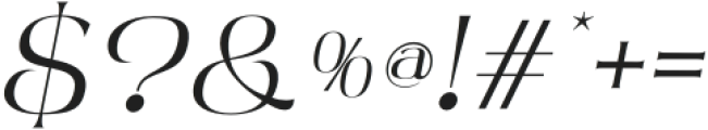 Mergury Italic otf (400) Font OTHER CHARS