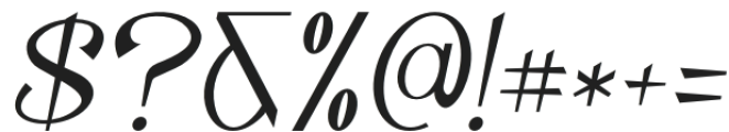 Meridian Italic otf (400) Font OTHER CHARS