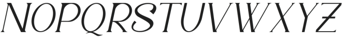 Meridian Italic otf (400) Font UPPERCASE