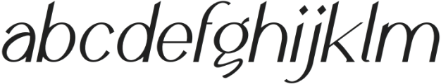 Meridian Italic otf (400) Font LOWERCASE