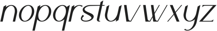 Meridian Italic otf (400) Font LOWERCASE