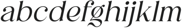 Merilia-Italic otf (400) Font LOWERCASE