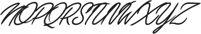 Meringa Italic otf (400) Font UPPERCASE
