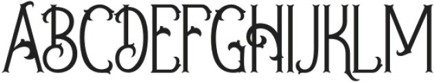 Merisk-Regular otf (400) Font UPPERCASE