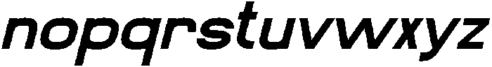 Meriva Bold Italic otf (700) Font LOWERCASE