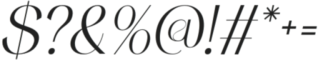 Merivale Italic otf (400) Font OTHER CHARS