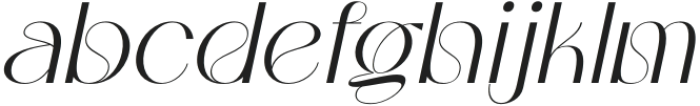 Merivale Italic otf (400) Font LOWERCASE