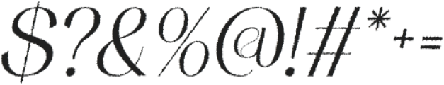 MerivaleRough-Italic otf (400) Font OTHER CHARS