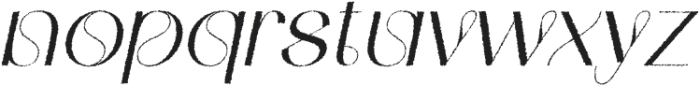 MerivaleRough-Italic otf (400) Font LOWERCASE