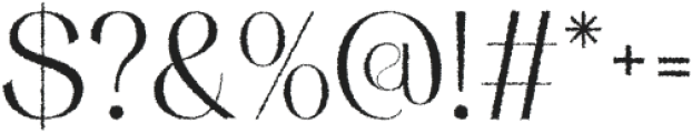 MerivaleRough-Regular otf (400) Font OTHER CHARS