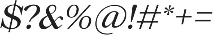 Merlan Italic otf (400) Font OTHER CHARS