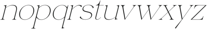 Merliha Italic otf (400) Font LOWERCASE