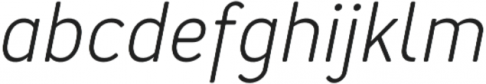 Merlo Round Regular Italic otf (400) Font LOWERCASE