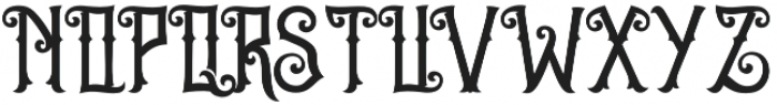 Mermaid Typeface Regular otf (400) Font UPPERCASE