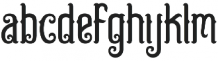 Mermaid Typeface Regular otf (400) Font LOWERCASE