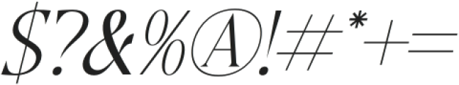Merogza Italic otf (400) Font OTHER CHARS