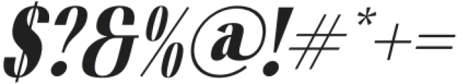 Merolkins Italic otf (400) Font OTHER CHARS