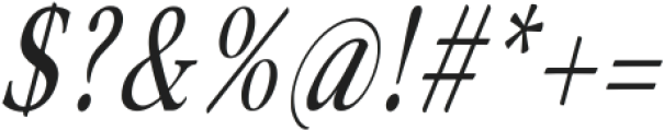 Merong Condensed Italic ttf (400) Font OTHER CHARS