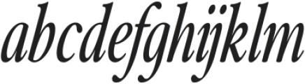 Merong Condensed Italic ttf (400) Font LOWERCASE