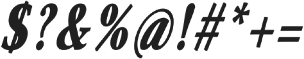 Merong ExtraBold Condensed Italic ttf (700) Font OTHER CHARS