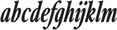 Merong SemiBold Condensed Italic ttf (600) Font LOWERCASE