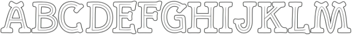 Merriland Outline - Bone otf (400) Font UPPERCASE
