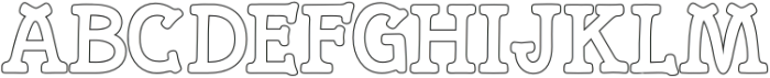 Merriland Outline otf (400) Font UPPERCASE