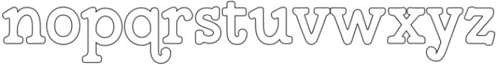 Merriland Outline otf (400) Font LOWERCASE