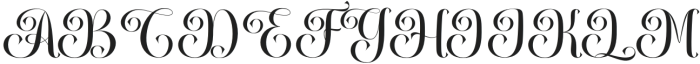 Merry Brighty Regular otf (400) Font UPPERCASE