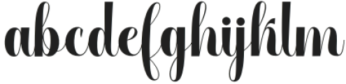 Merry Brighty Regular otf (400) Font LOWERCASE