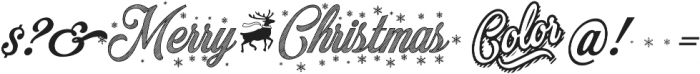 Merry Christmas Color ttf (400) Font OTHER CHARS