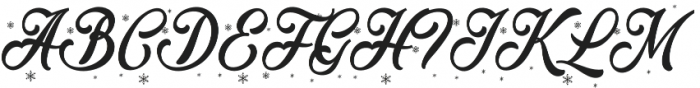 Merry Christmas Flake otf (400) Font UPPERCASE
