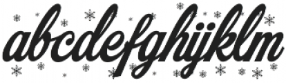 Merry Christmas Flake otf (400) Font LOWERCASE