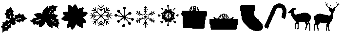 Merry Christmas Regular otf (400) Font UPPERCASE