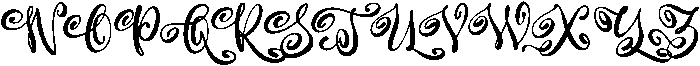 Merry Christyne Pro Regular otf (400) Font UPPERCASE