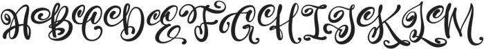 Merry Christyne Pro otf (400) Font UPPERCASE