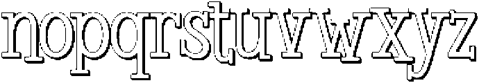 Merry Glow Shadow otf (400) Font LOWERCASE