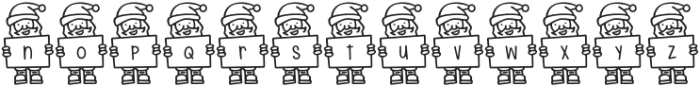Merry Santa Letters otf (400) Font LOWERCASE
