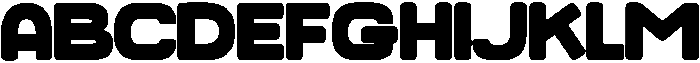 Merry Thick Regular otf (400) Font UPPERCASE