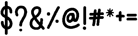 Merry and Bright Regular otf (400) Font OTHER CHARS