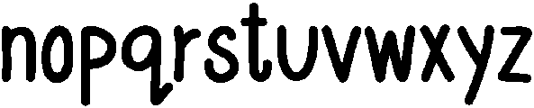 Merry and Bright Regular ttf (400) Font LOWERCASE