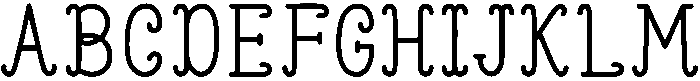 Merry and bright Regular otf (400) Font UPPERCASE