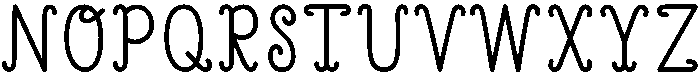 Merry and bright Regular otf (400) Font UPPERCASE